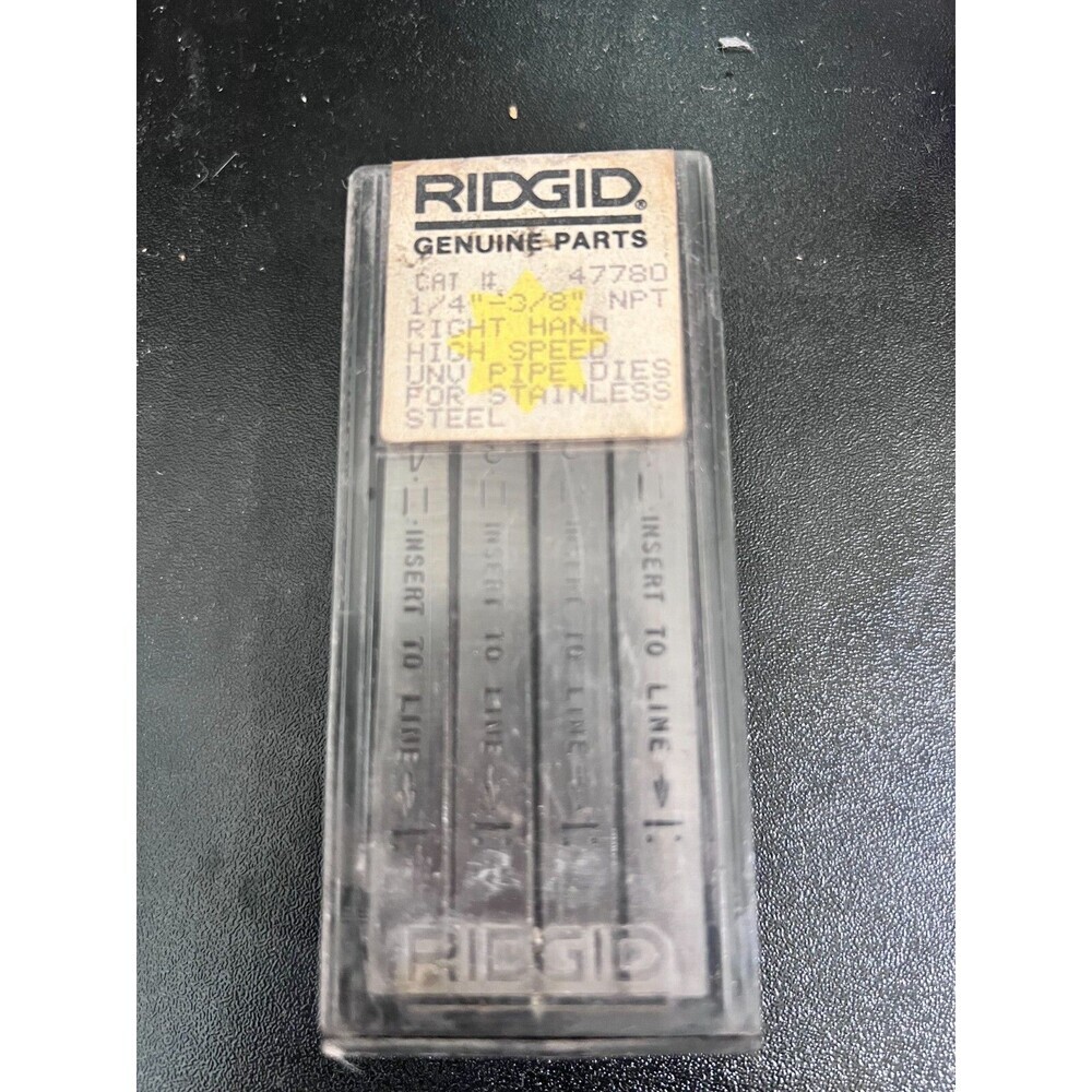 RIDGID 1/4" - 3/8 NPT Alloy Steel Universal Bolt Dies 47780 - 1 Pack